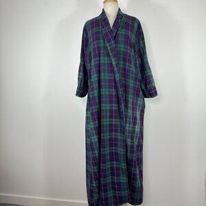 Vtg Hasting Smith Men's Sz M Cotton Smith Tartan Plaid Robe Multicolor